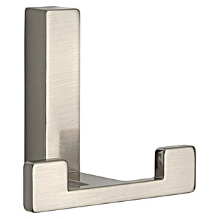 Siro Garderobenhaken (L x B x H: 70 x 61 x 40 mm, Anzahl Haken: 2 Stk., Edelstahl)