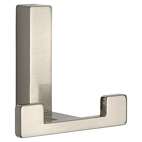Siro Garderobenhaken (L x B x H: 70 x 61 x 40 mm, Anzahl Haken: 2 Stk., Edelstahl)