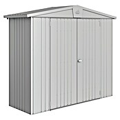 Biohort Gerätehaus Europa (Silber Metallic, 0,84 x 2,44 x 2,03 m, Stahlblech)