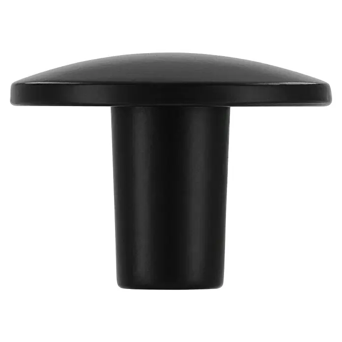 Siro Möbelknopf - Typ Möbelgriff: Knopf, Sonstige, Sonstige, Schwarz, Durchmesser: 30 mm - Nahaufnahme eines schwarzen Möbelknopfs, der durch sein schlichtes Design Eleganz und Funktionalität vereint. Ideal für moderne Möbel.