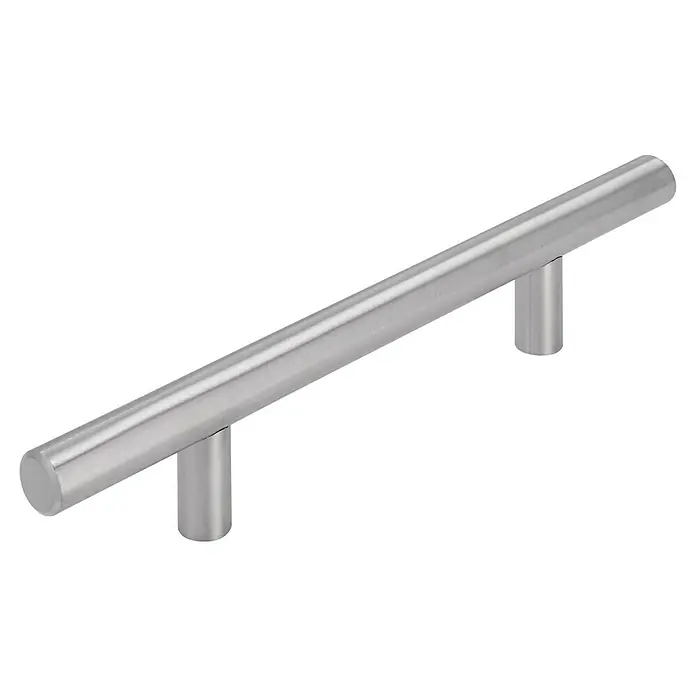 Siro Möbelgriff - Typ Möbelgriff: Stange, Sonstige, Sonstige, Länge: 176 mm - Silberner Schubladengriff mit zylindrischem Design und glatter Oberfläche für moderne Möbel.