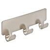 Siro Hakenleiste 2178-114ZN4KV1S (L x H: 114 x 16 mm, Anzahl Haken: 3 Stk., Vernickelt matt) | BAUHAUS