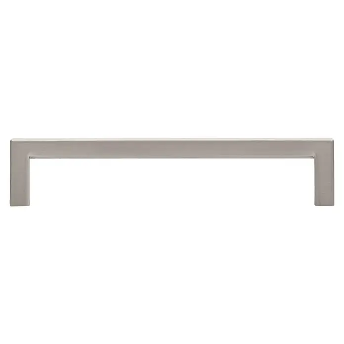Siro Möbelgriff - Typ Möbelgriff: Bügel, L x B: 136 x 8 mm, Silber, Material Möbelgriff: Sonstige - Silberner Rahmen mit einer rechteckigen schwarzen Öffnung, die sich gut für Kunst oder Präsentationen eignet. Ideal für stilvolle Akzente.