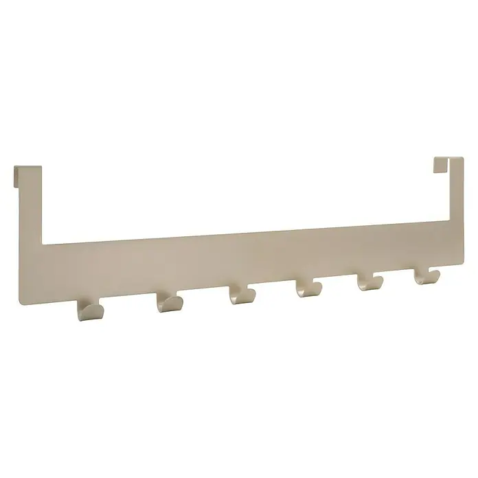 Siro Türgarderobe - L x H: 375 x 100 mm, Vernickelt - Helle und moderne Aufnahme einer Treppe mit einem schlichten, minimalistischen Design und integrierter Beleuchtung.