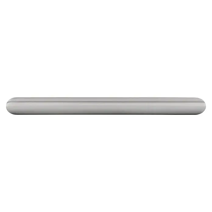Siro Möbelgriff - Typ Möbelgriff: Bügel, Sonstige, Sonstige, Länge: 140 mm - Metallstange: Eine glänzende, silberfarbene Metallstange mit abgerundeten Enden, ideal für Bauprojekte und Heimwerkerarbeiten.