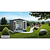 Biohort Gerätehaus Europa (Dunkelgrau Metallic, 0,84 x 1,72 x 1,96 m, Stahlblech)