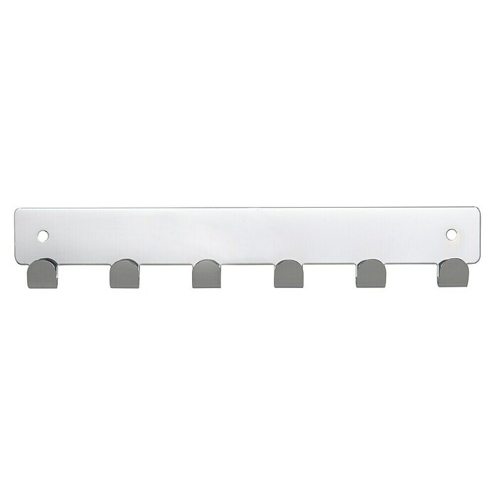 Siro Garderobenleiste 1603-240ZN1 (L x B x H: 240 x 41 x 16 mm, Anzahl Haken: 6 Stk., Verchromt poliert) | BAUHAUS