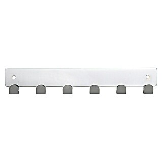 Siro Garderobenleiste 1603-240ZN1 (L x B x H: 240 x 41 x 16 mm, Anzahl Haken: 6 Stk., Verchromt poliert)