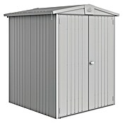 Biohort Gerätehaus Europa (Silber Metallic, 1,56 x 1,72 x 1,96 m, Stahlblech)