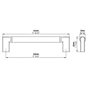 Siro Möbelgriff (Typ Möbelgriff: Bügel, Sonstige, Sonstige, Schwarz, Länge: 142 mm) | BAUHAUS