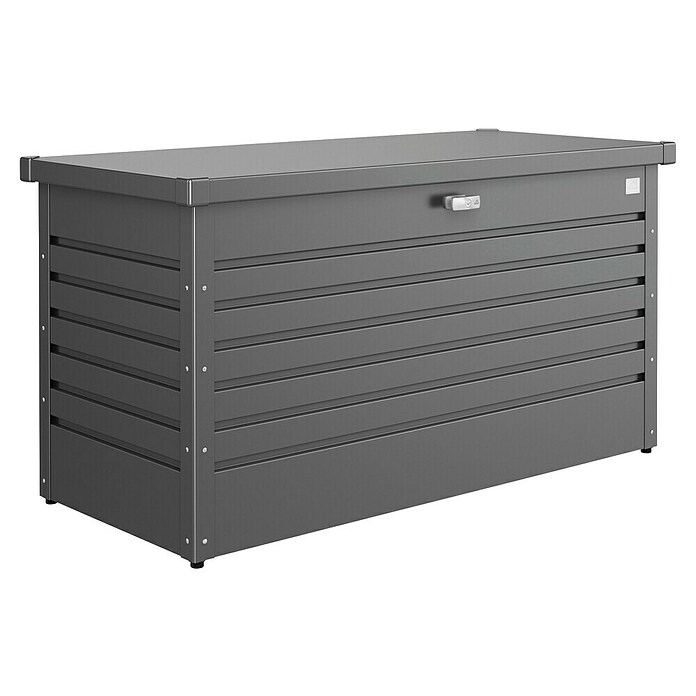Biohort Garten-Aufbewahrungsbox FreizeitBox 130 (Dunkelgrau Metallic, 134 x 62 x 71 cm)