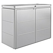 Biohort Aufbewahrungsschrank HighBoard (0,7 x 1,6 x 1,18 m, Silber Metallic, Doppelflügeltür)