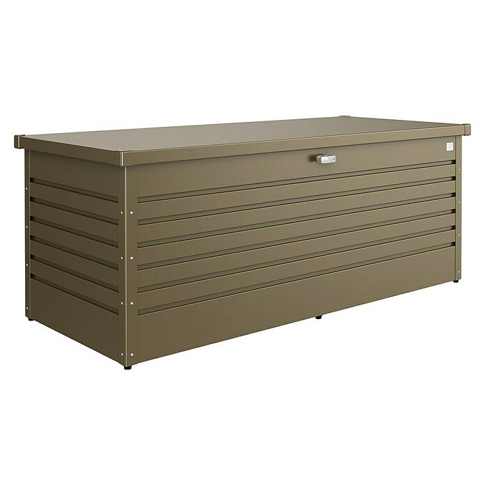 Biohort Garten-Aufbewahrungsbox FreizeitBox 180 (Bronze-Metallic, 181 x 79 x 71 cm, Stahlblech)