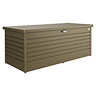 Biohort FreizeitBox Gartenbox 160 (L x B x H: 160 x 79 x 83 cm, Bronze-Metallic, Stahl)