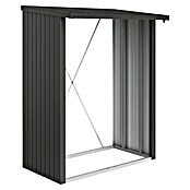 Biohort Kaminholzregal WoodStock (Dunkelgrau Metallic, 1,02 x 1,57 x 1,99 m, Stahlblech)