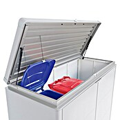 Biohort Aufbewahrungsschrank HighBoard (0,84 x 2 x 1,27 m, Silber Metallic, Doppelflügeltür)