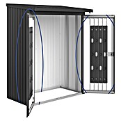 Biohort Türpaket WoodStock (Dunkelgrau Metallic, 102 x 172,5 cm, Passend für: Biohort Kaminholzlager WoodStock 150)