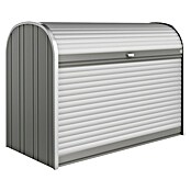 Biohort Garten-Aufbewahrungsbox StoreMax 190 (Quarzgrau, 190 x 97 x 136 cm, Stahlblech)