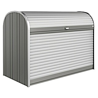 Biohort StoreMax Garten-Aufbewahrungsbox 190 (Quarzgrau, 190 x 97 x 136 cm, Stahl)