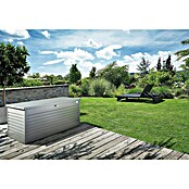 Biohort Garten-Aufbewahrungsbox FreizeitBox 180 (Quarzgrau, 181 x 79 x 71 cm, Stahlblech)