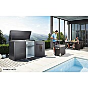 Biohort Aufbewahrungsschrank HighBoard (0,7 x 1,6 x 1,18 m, Dunkelgrau Metallic, Doppelflügeltür)