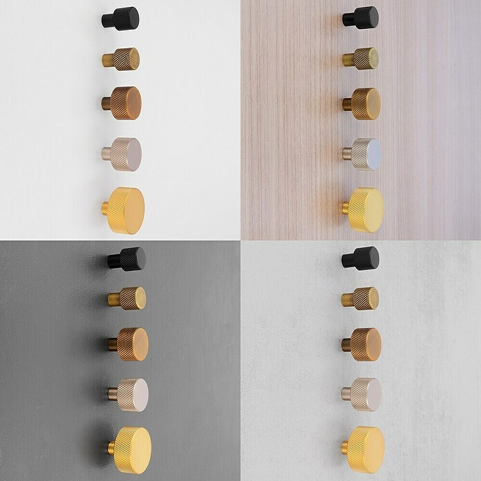 Siro Möbelknopf (Typ Möbelgriff: Knopf, Sonstige, Sonstige, Schwarz, Breite: 24 mm) | BAUHAUS