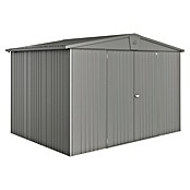 Biohort Gerätehaus Europa (Quarzgrau, 2,28 x 3,16 x 2,09 m, Stahlblech)