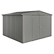 Biohort Gerätehaus Europa (Quarzgrau, 3 x 3,16 x 2,09 m, Stahlblech)