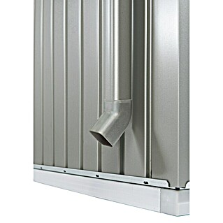 Biohort HighLine Regenfallrohr-Set (Passend für: Biohort HighLine Gerätehäuser, Quarzgrau Metallic, Länge: 205,5 cm)