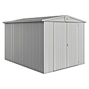 Biohort Gerätehaus Europa (Silber Metallic, 3 x 2,44 x 2,03 m, Stahlblech)