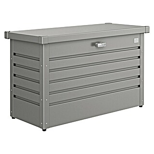 Biohort FreizeitBox Gartenbox 100 (L x B x H: 101 x 46 x 61 cm, Quarzgrau, Stahl)
