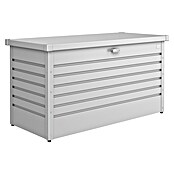 Biohort Garten-Aufbewahrungsbox FreizeitBox 130 (Silber Metallic, 134 x 62 x 71 cm)