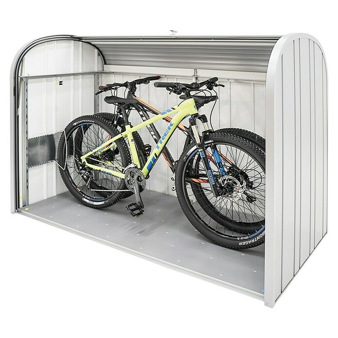 Biohort Garten-Aufbewahrungsbox StoreMax 190 (Silber Metallic, 190 x 97 x 136 cm, Stahlblech)