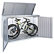Biohort Aufbewahrungsschrank HighBoard (0,84 x 2 x 1,27 m, Silber Metallic, Doppelflügeltür)