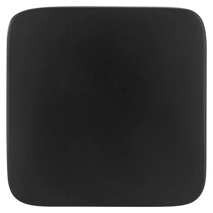 Siro Möbelknopf - Typ Möbelgriff: Knopf, Sonstige, Sonstige, Schwarz, Länge: 33 mm - Schwarze quadratische Abdeckung mit abgerundeten Ecken, minimalistisch und modern. Ideal zum Schutz oder zur Verschönerung von Oberflächen.