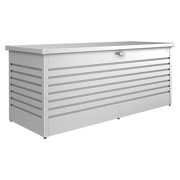 Biohort FreizeitBox Gartenbox 200 (L x B x H: 79 x 201 x 83 cm, Stahl, Silber Metallic) | BAUHAUS