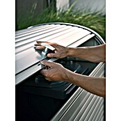 Biohort Garten-Aufbewahrungsbox StoreMax 190 (Silber Metallic, 190 x 97 x 136 cm, Stahlblech)