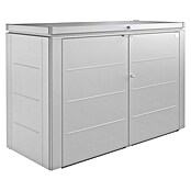 Biohort Aufbewahrungsschrank HighBoard (0,84 x 2 x 1,27 m, Silber Metallic, Doppelflügeltür)