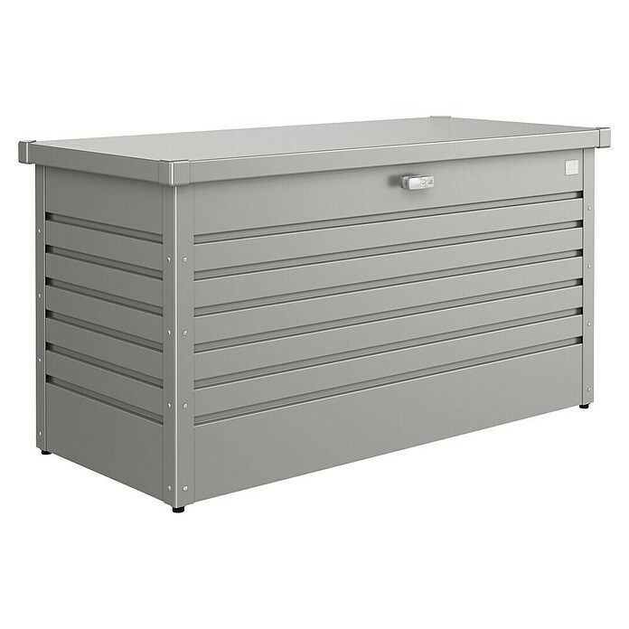 Biohort Garten-Aufbewahrungsbox FreizeitBox 130 (Quarzgrau, 134 x 62 x 71 cm, Stahlblech)