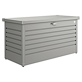 Biohort FreizeitBox Gartenbox 130 (L x B x H: 134 x 62 x 71 cm, Quarzgrau, Stahl)