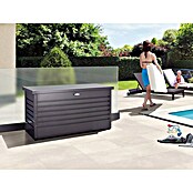 Biohort Garten-Aufbewahrungsbox FreizeitBox 130 (Dunkelgrau Metallic, 134 x 62 x 71 cm)