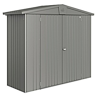 Biohort Europa Spremište (Vanjska širina uklj. krovni prevjes: 244 cm, Vanjska dubina uklj. krovni prevjes: 84 cm, Čelik, Kvarc sivo)