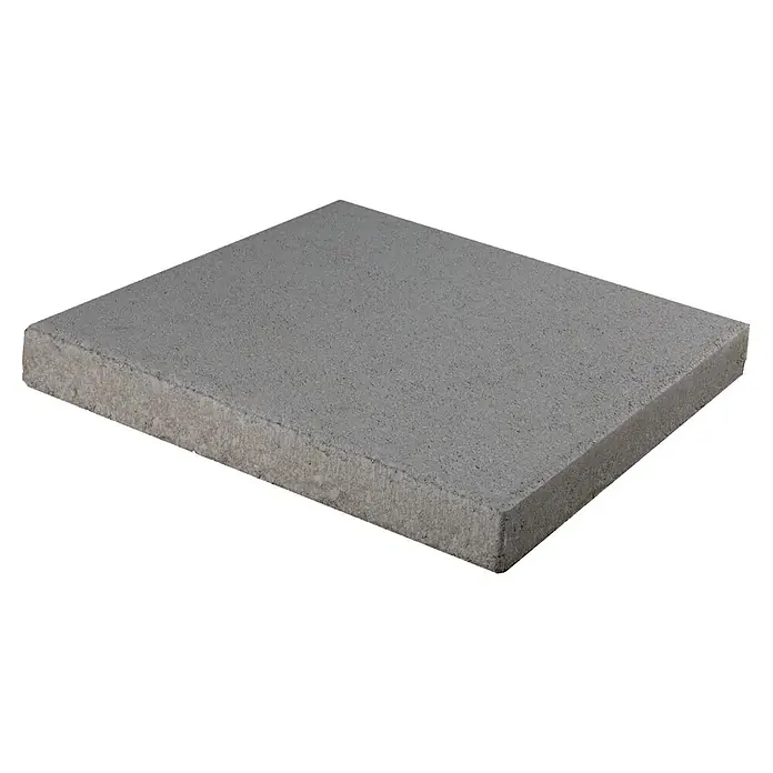 EHL Gehwegplatte - 40 x 40 x 4 cm, Grau, Beton - Nahaufnahme eines einzelnen grauen Pflastersteins, ideal für Garten- und Landschaftsbauprojekte, robust und stilvoll.