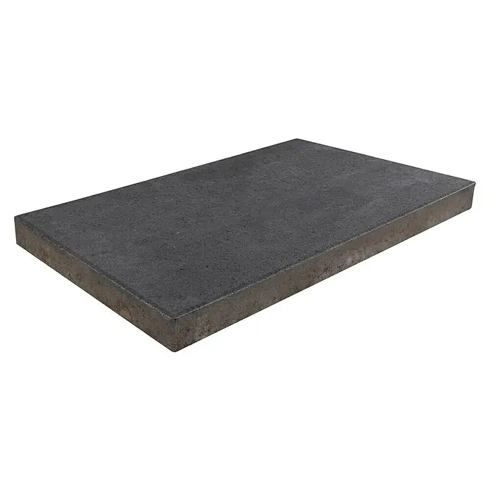 EHL Gehwegplatte - 60 x 40 x 4 cm, Anthrazit, Beton - Pflasterstein: Nahaufnahme eines einzelnen grauen Pflastersteins mit rauer Textur, ideal für Gehwege oder Terrassen.