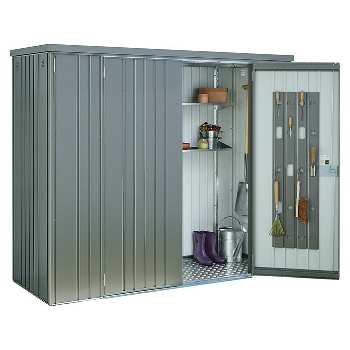 Biohort Geräteschrank (Quarzgrau, 0,83 x 2,27 x 1,83 m)