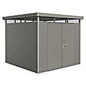 Biohort Gerätehaus HighLine H4 DT (Quarzgrau Metallic, 2,75 x 2,75 m, Doppeltür)