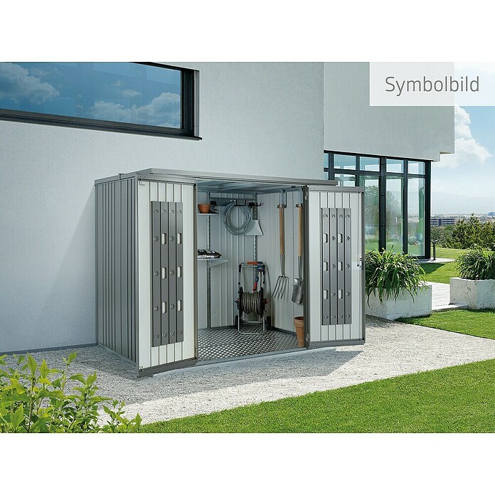 Biohort Geräteschrank (Quarzgrau, 0,83 x 1,55 x 1,83 m)