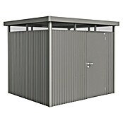 Biohort Gerätehaus HighLine H3 ST (Quarzgrau Metallic, 2,35 x 2,75 m, Einzeltür)