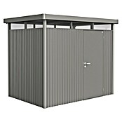 Biohort Gerätehaus HighLine H2 ST (Quarzgrau Metallic, 1,95 x 2,75 m, Einzeltür)