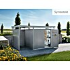 Biohort Gerätehaus HighLine H3 DT (Quarzgrau Metallic, 2,75 x 2,35 m, Doppeltür)